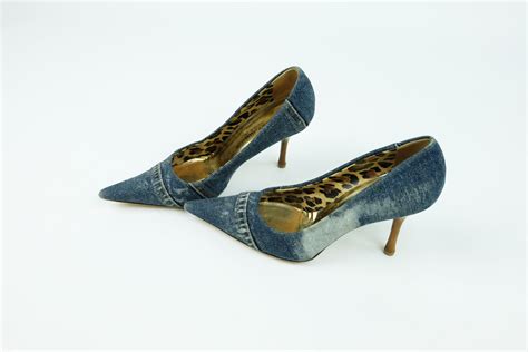 dolce gabbana denim pumps sale